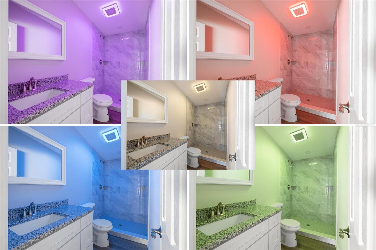 Secondary Bathroom - RAINBOW of COLOR Options!  So fun!