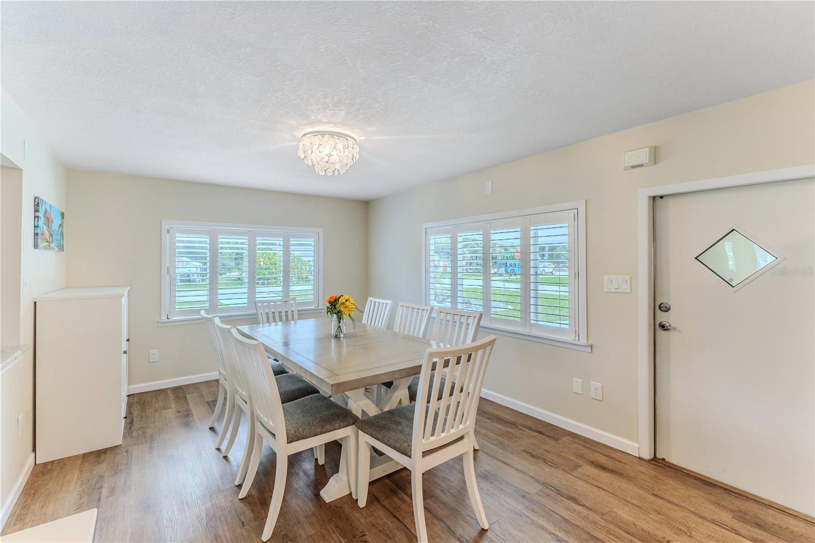 Dining Room with Plantation Shutters