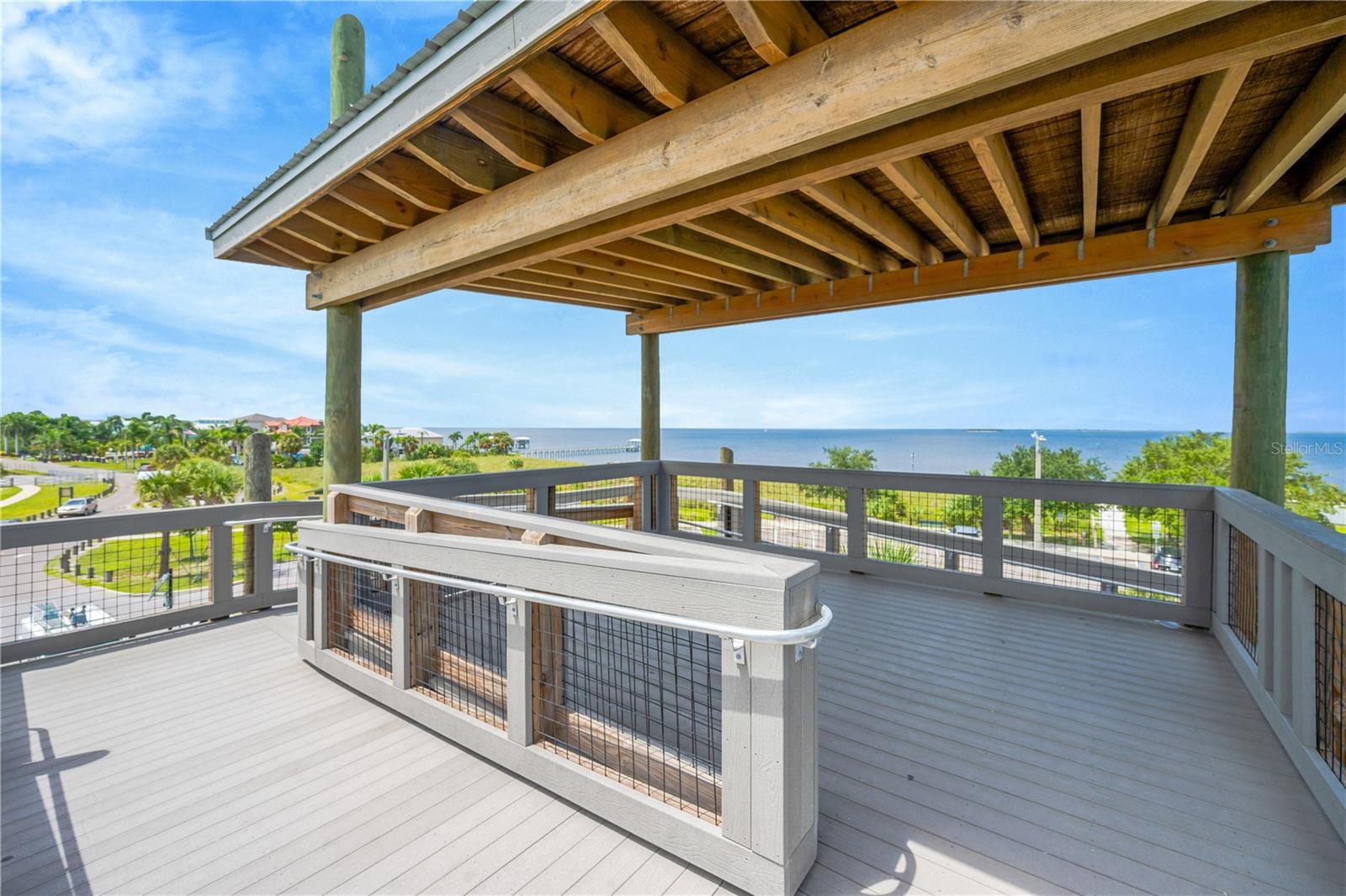 Apollo Beach Nature Park Observation deck is a great place to enjoy the sunset.