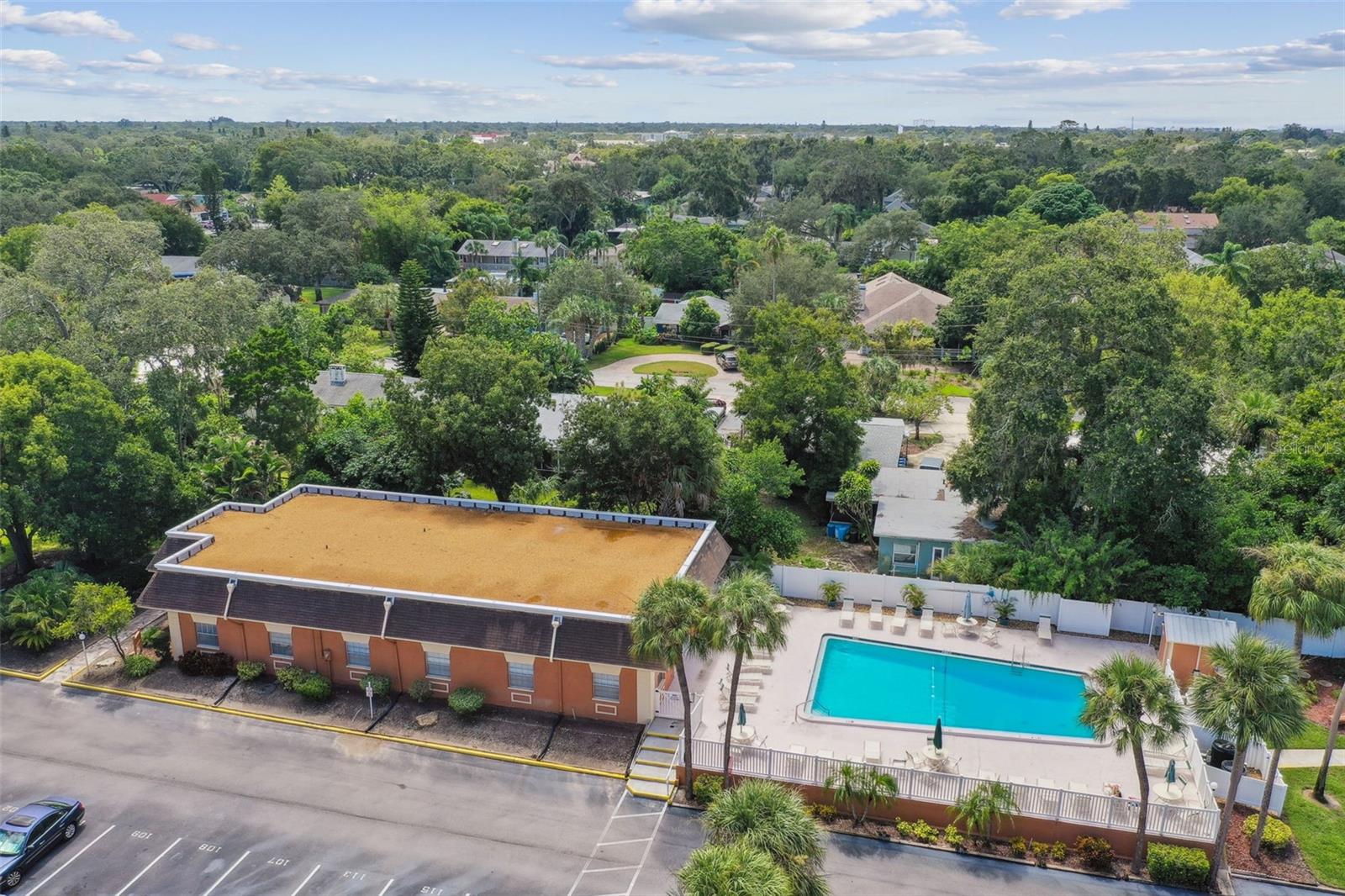 Pool near community center