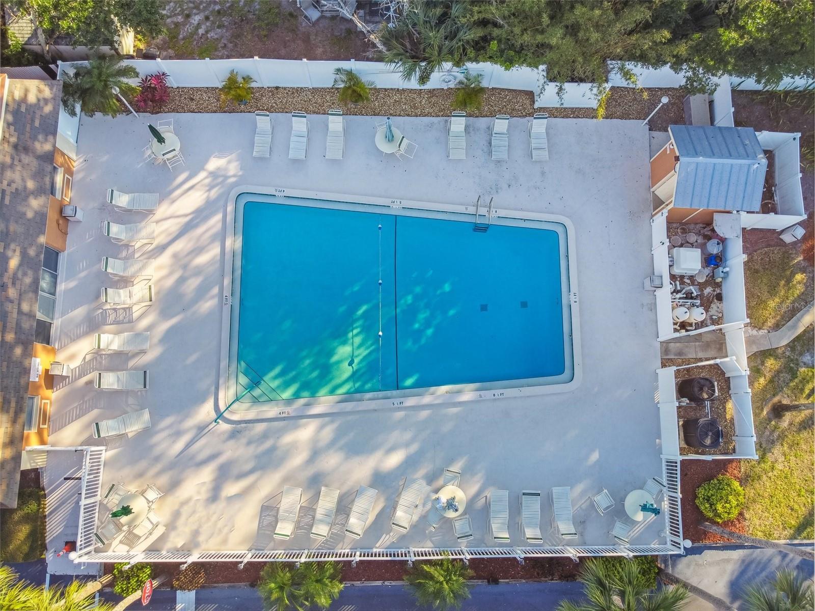 Pool located in court yard of building 10