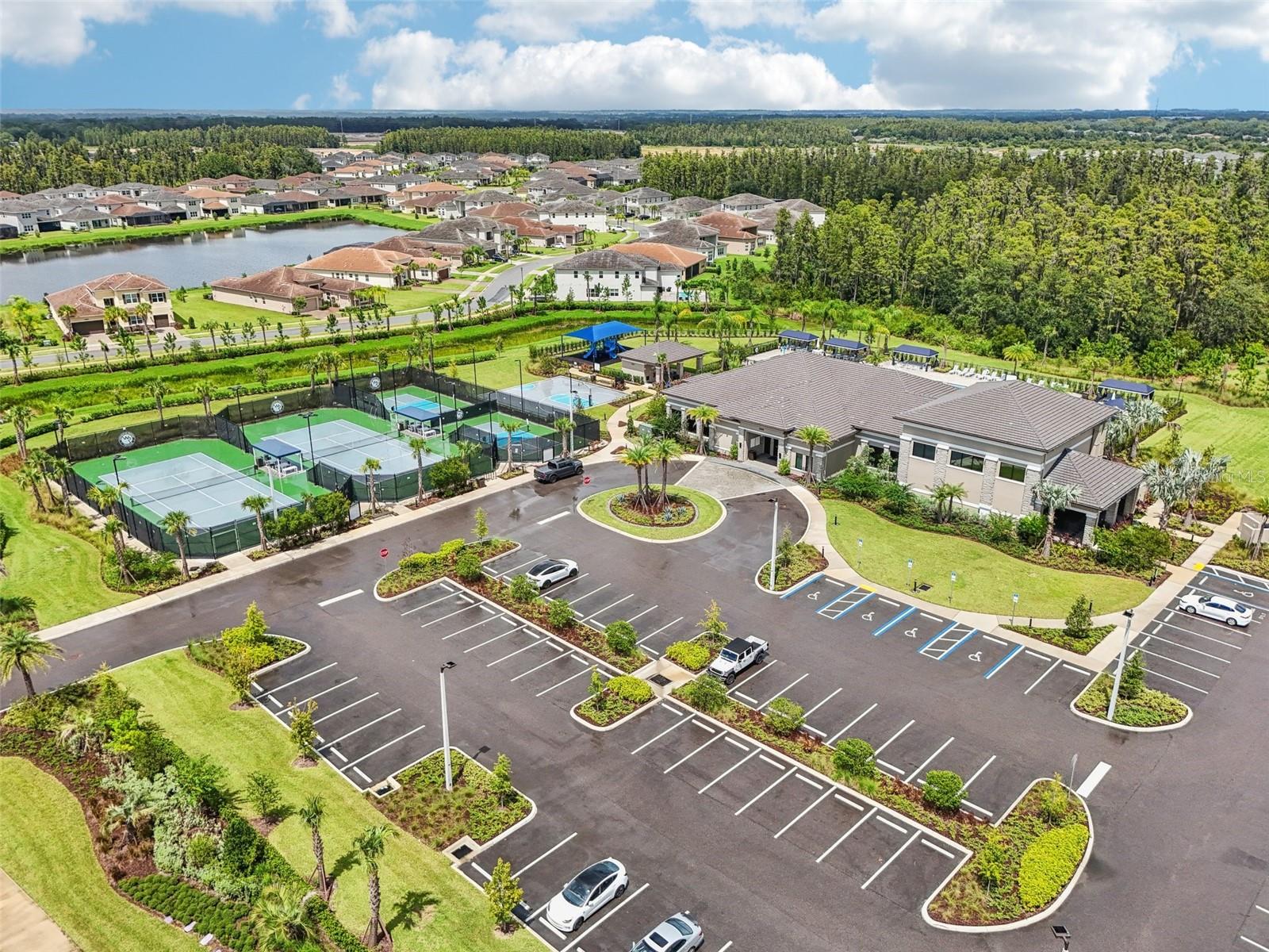 The Club at Winding Ridge with Tennis, Pickle Ball, Basketball Courts outside and indoor Basketball Court for rainy or hot days.