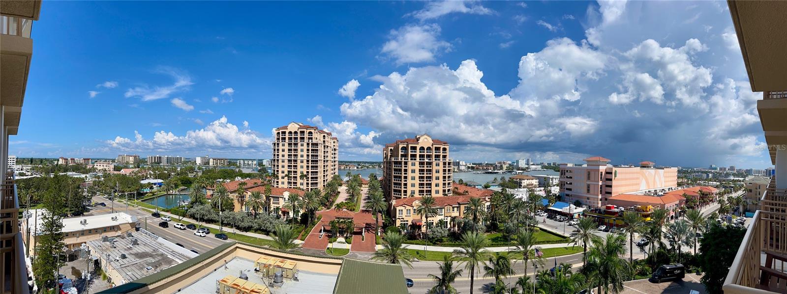 Panoramic views of the bay and Clearwater Beach life from the balcony!