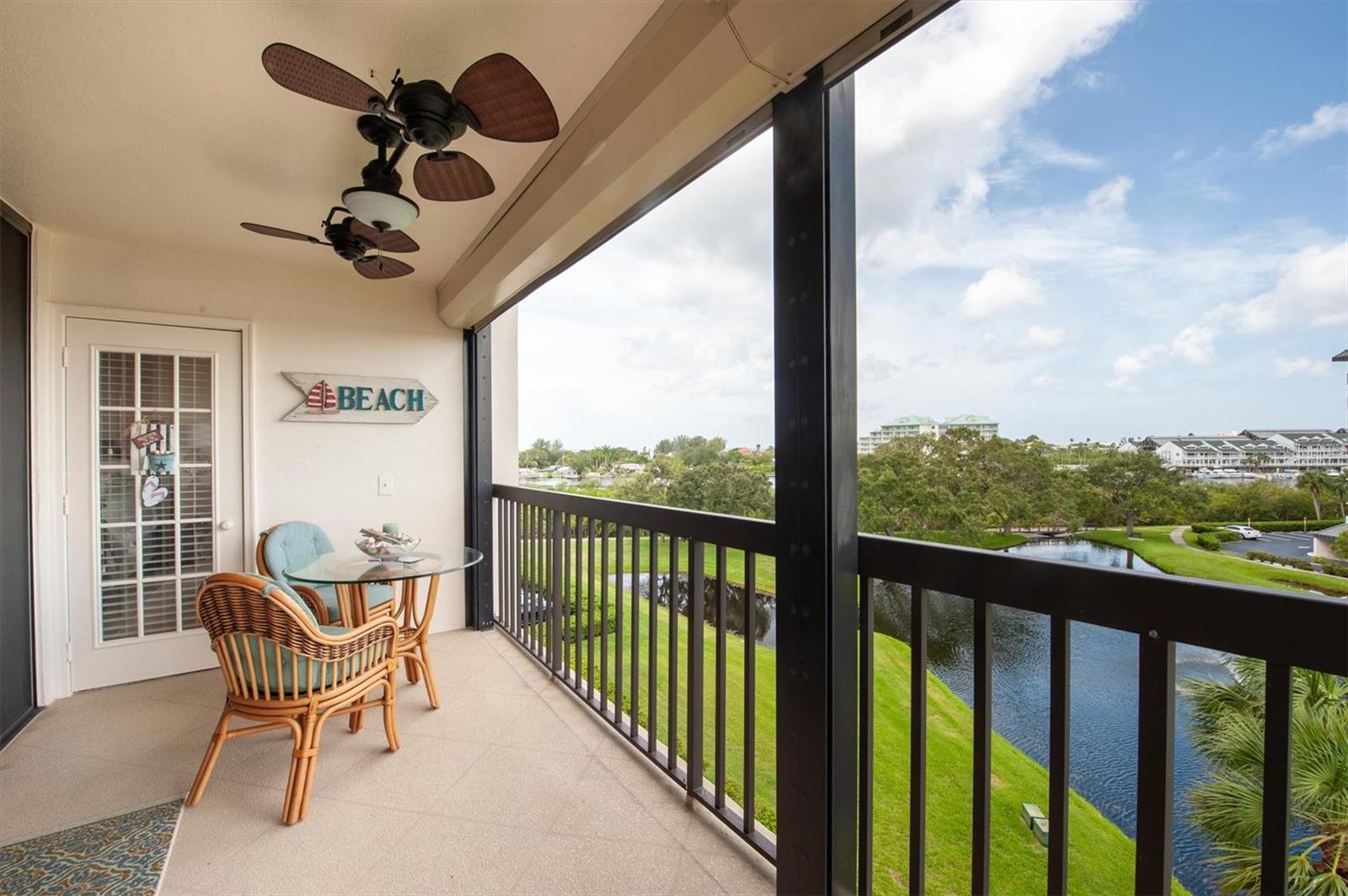 Balcony with access to primary bedroom