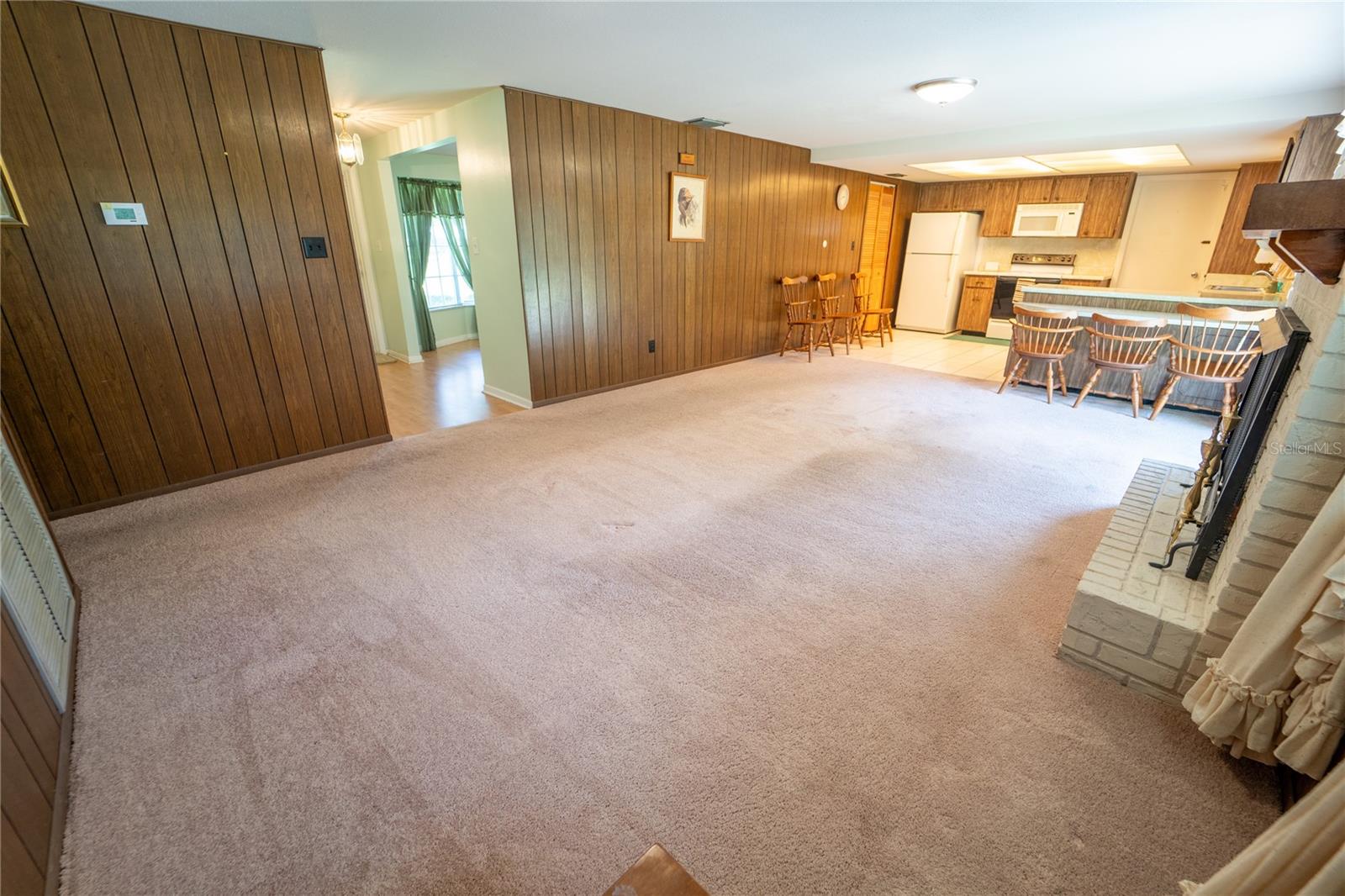 FAMILY ROOM AND KITCHEN