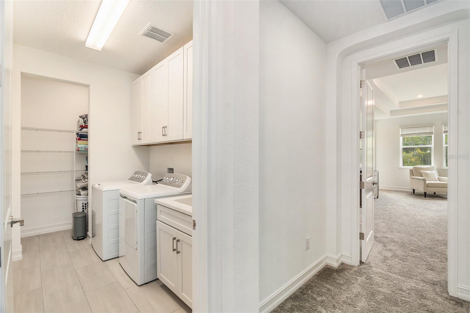 Second floor laundry room