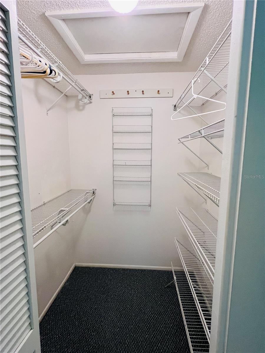 Primary walk-in closet