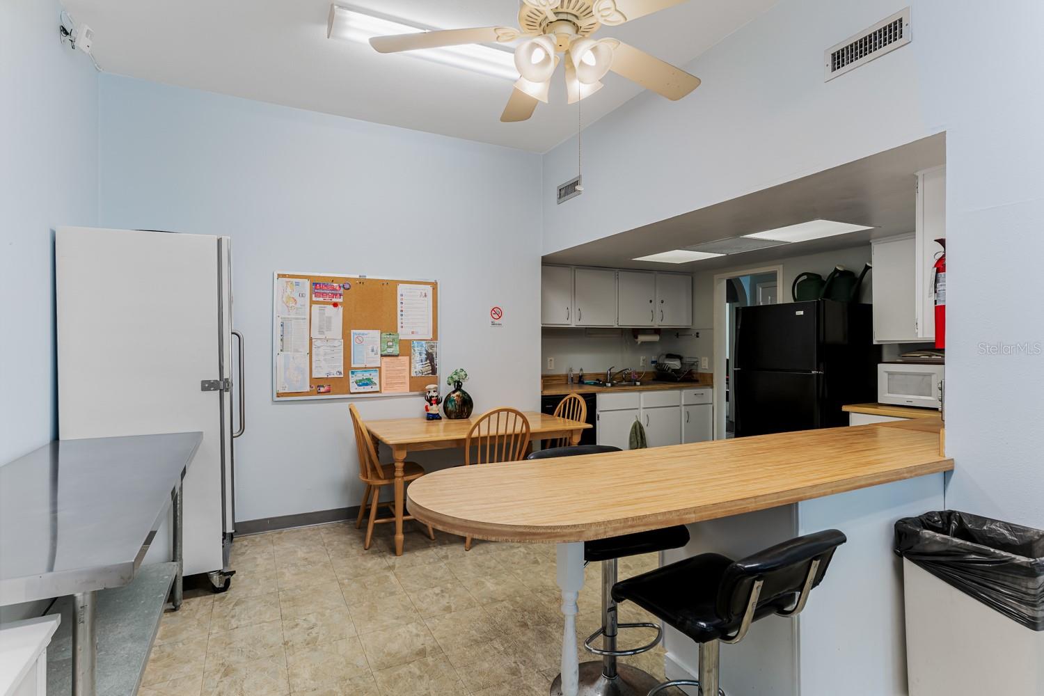 Clubhouse kitchen and dining