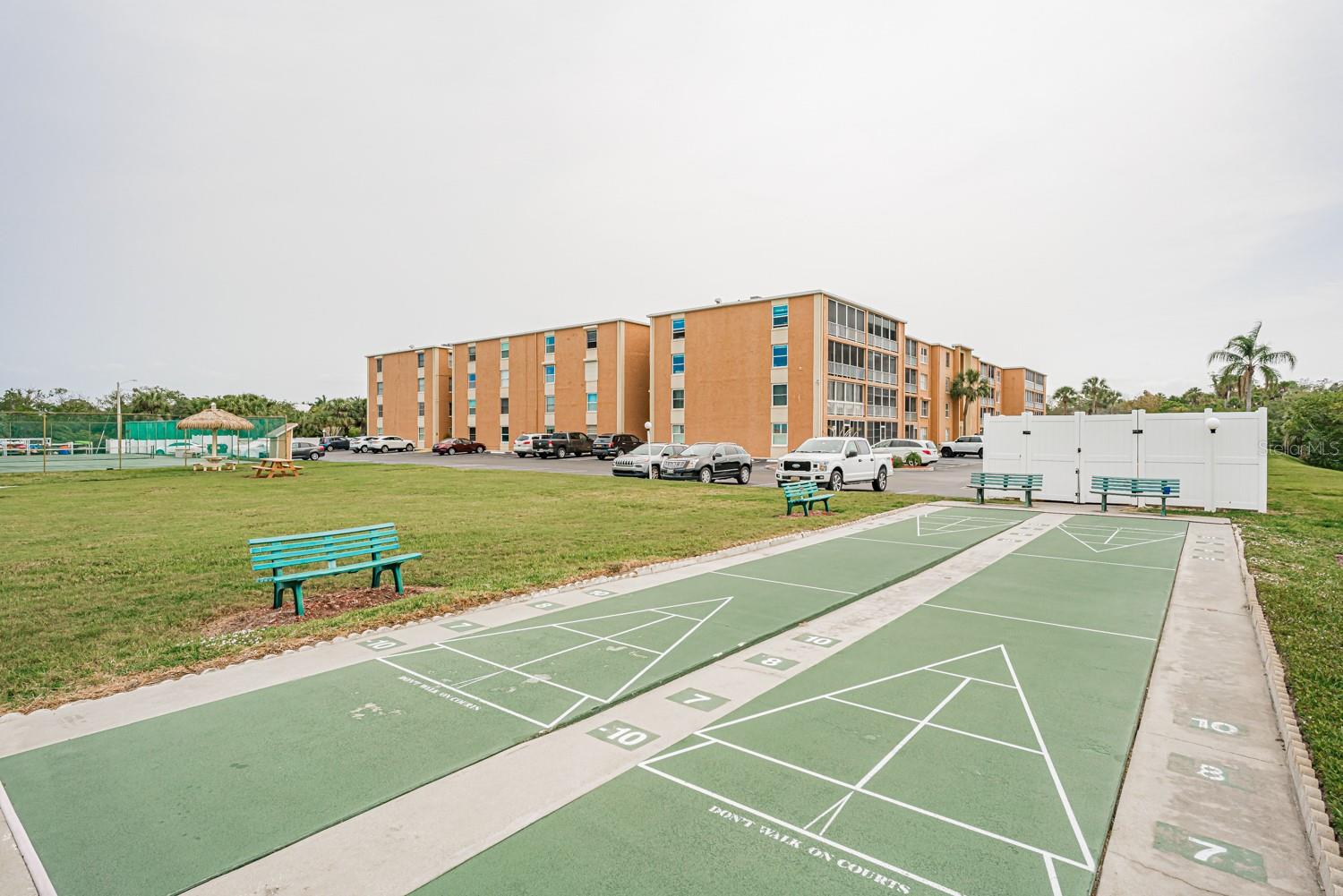 Shuffle board courts