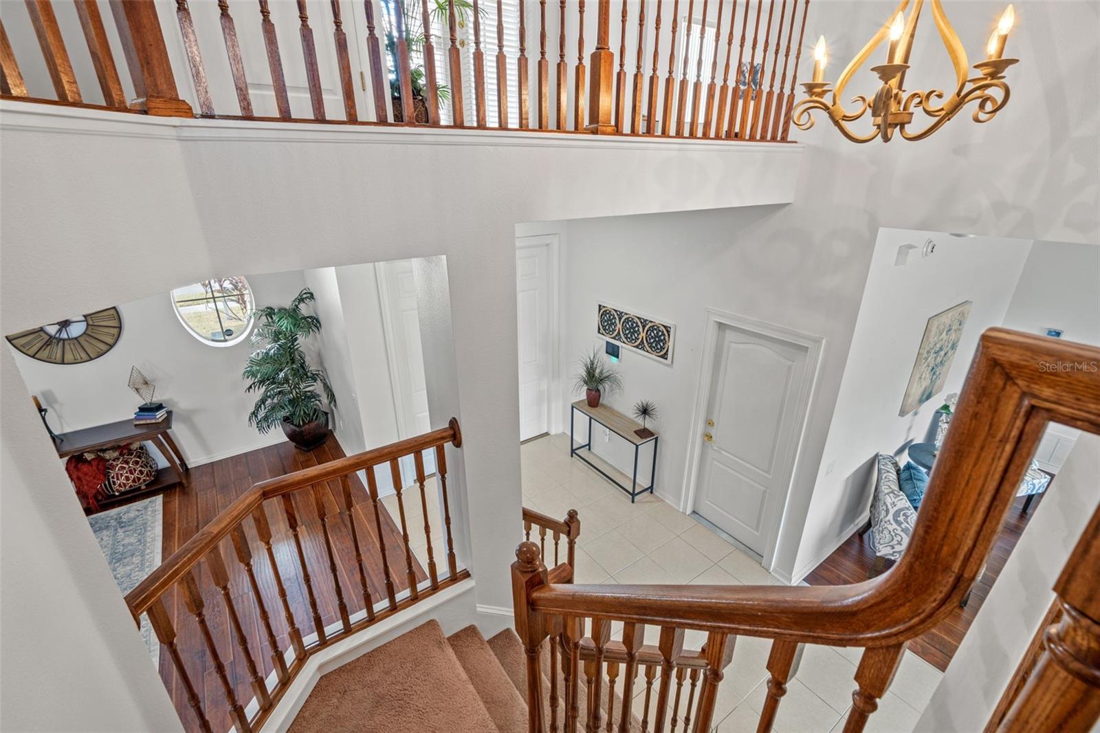 All carpet replaced with laminate flooring from the stairway and all upstairs.