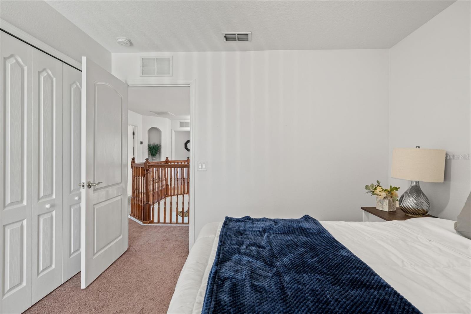 All carpet replaced with laminate flooring from the stairway and all upstairs.