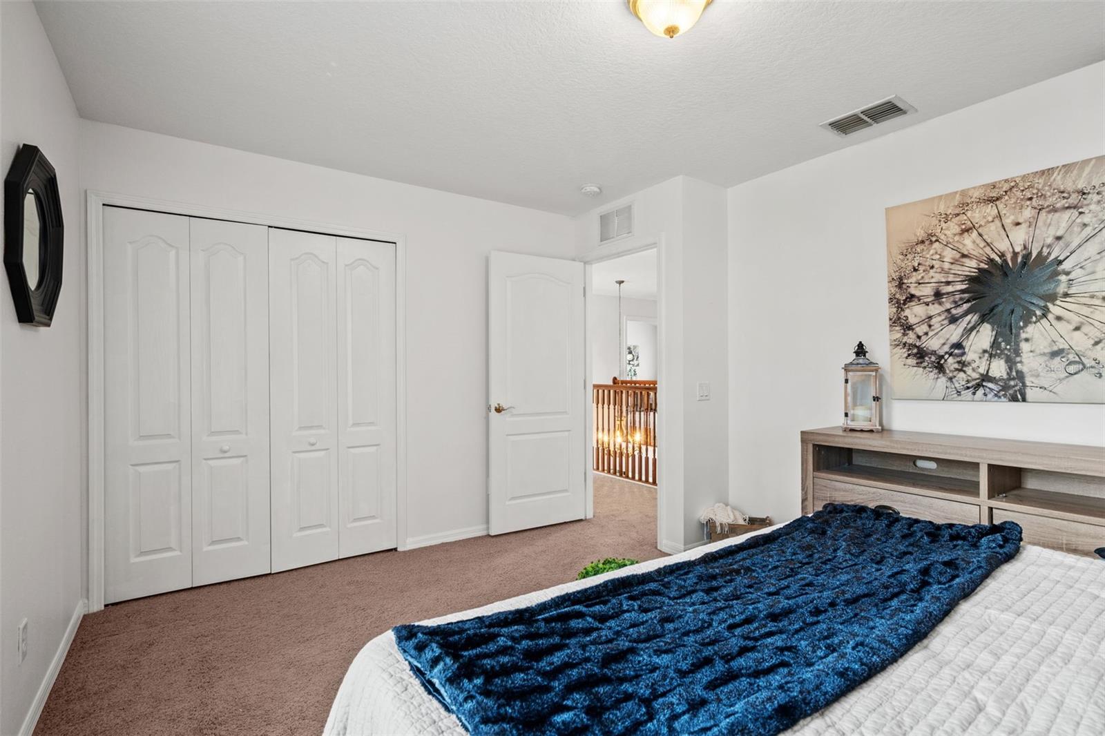 All carpet replaced with laminate flooring from the stairway and all upstairs.