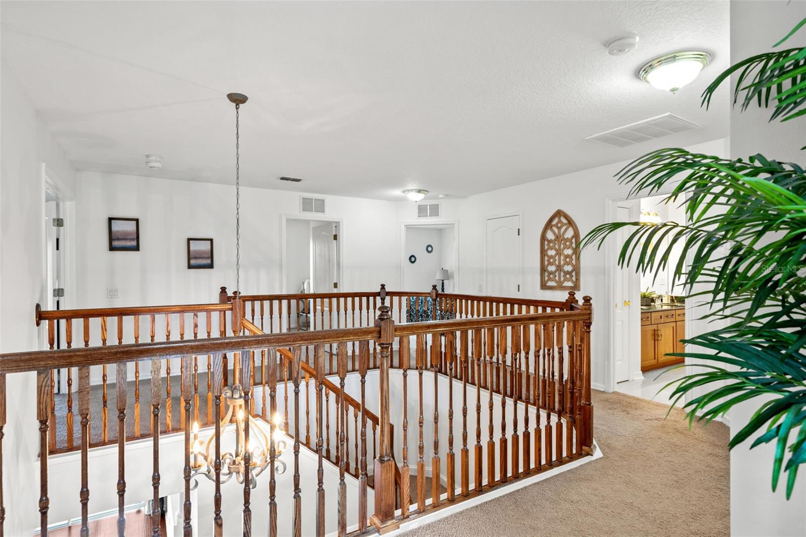 All carpet replaced with laminate flooring from the stairway and all upstairs.