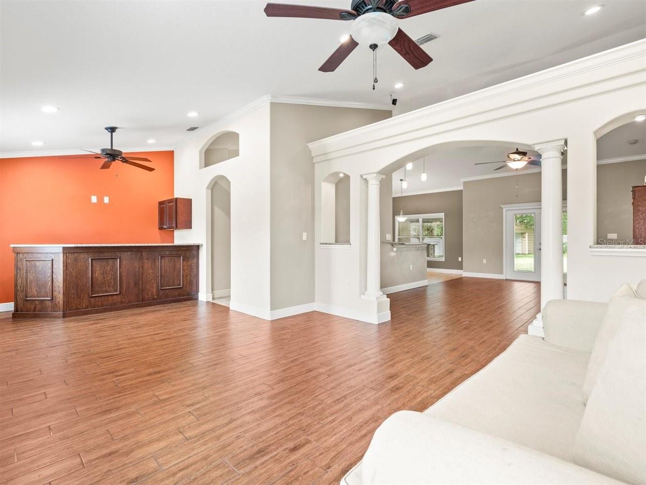 View to family room/kitchen