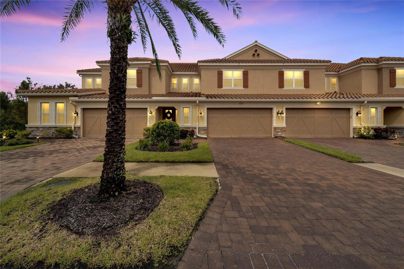 Twilight exterior at 12304 Terracina Chase Ct