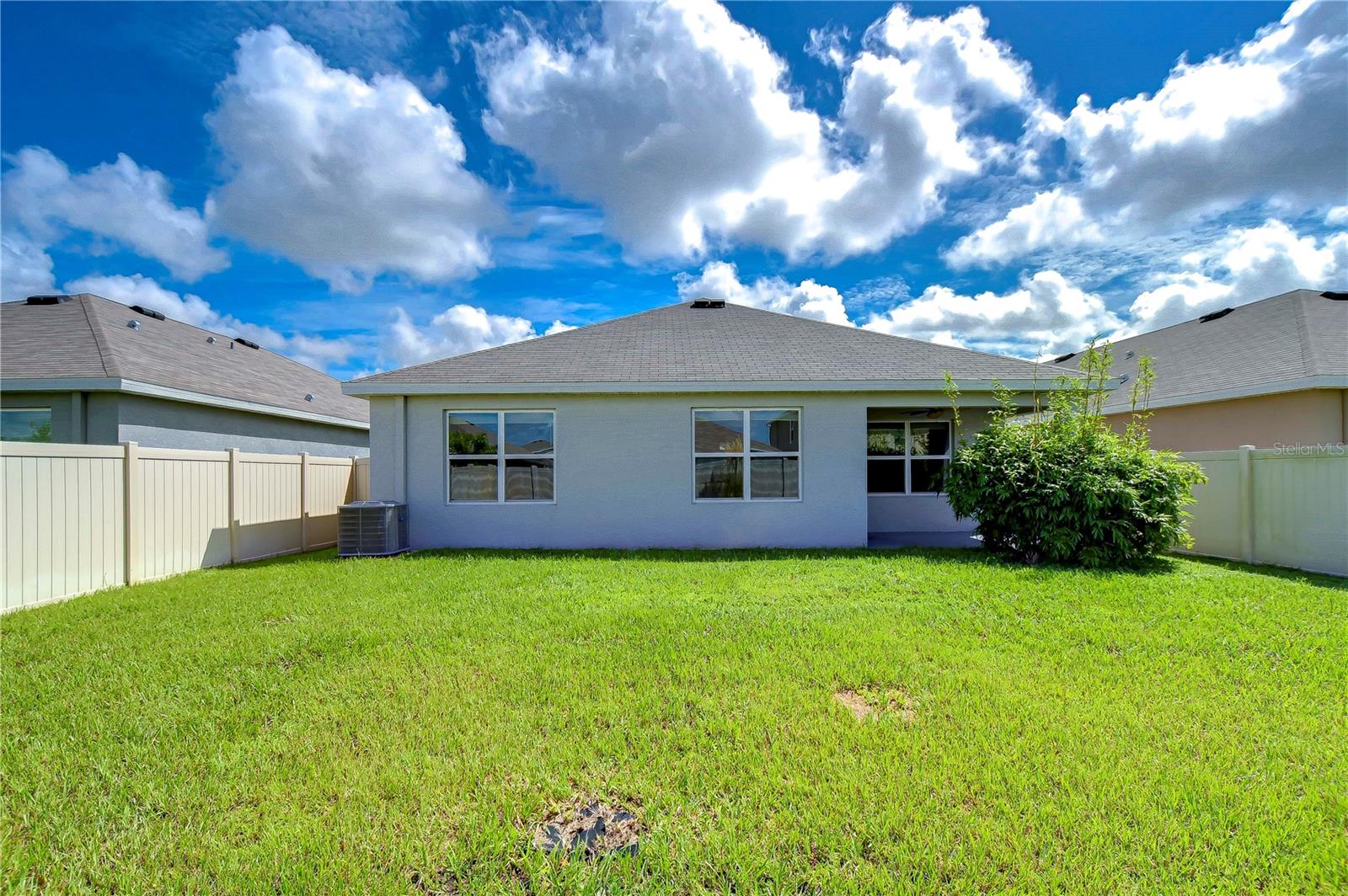 Large, fenced, backyard!