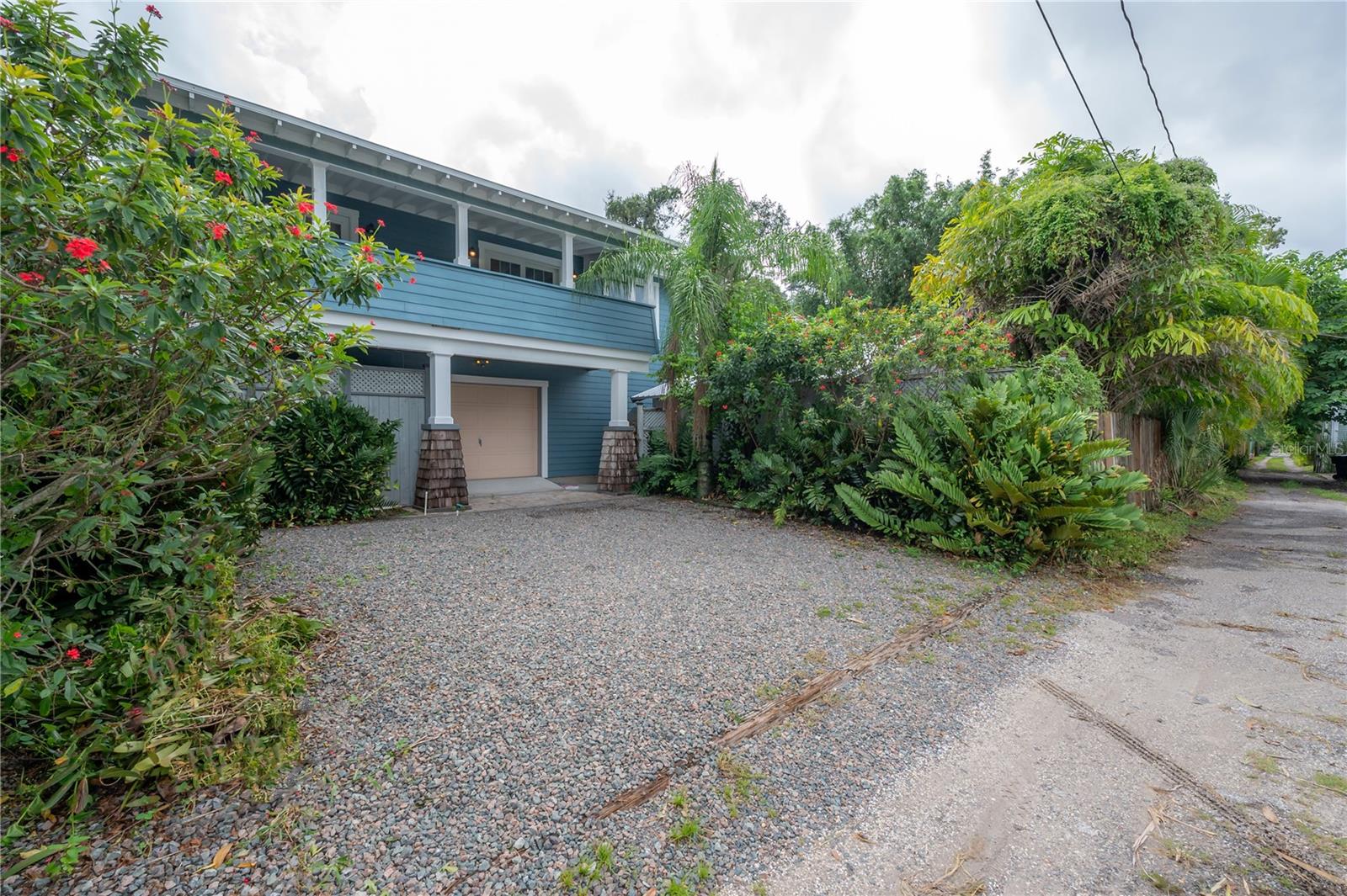 Rear alley access to garage