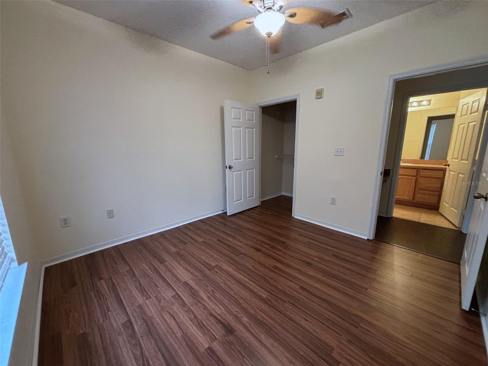 2nd Bedroom with new floors!