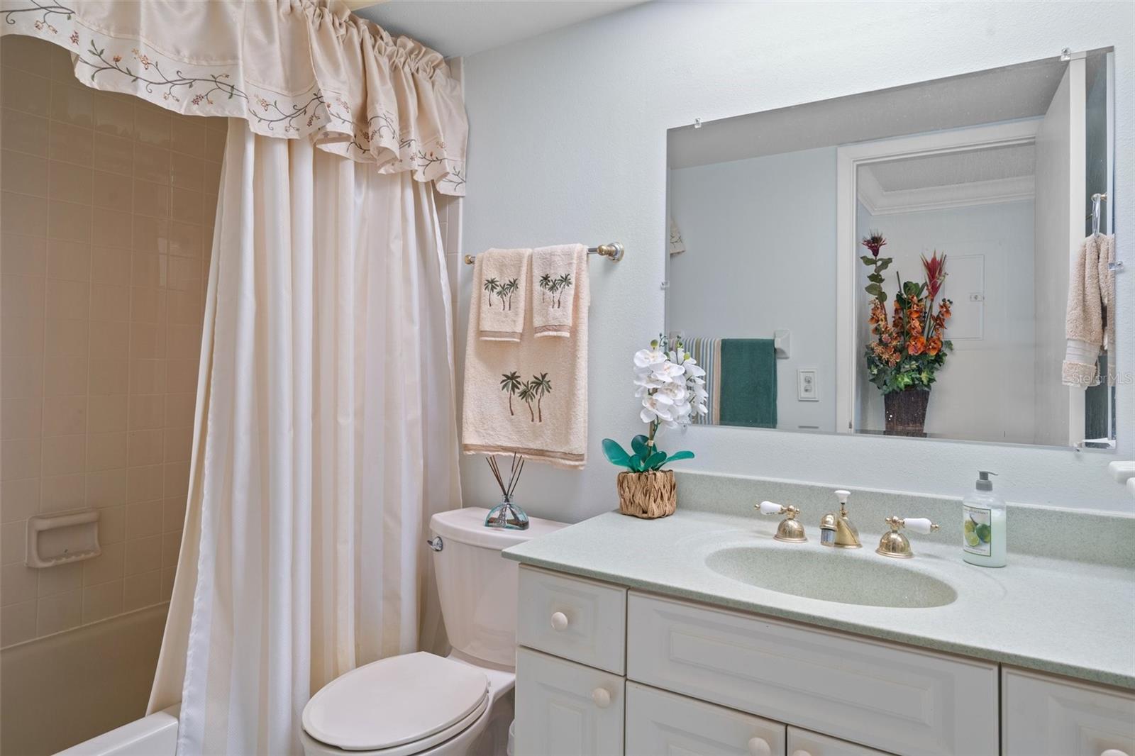 Guest bath with tub/shower