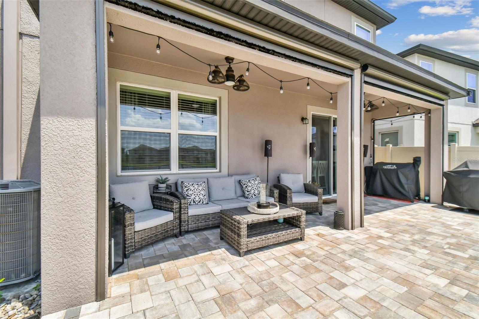 Extended paved patio