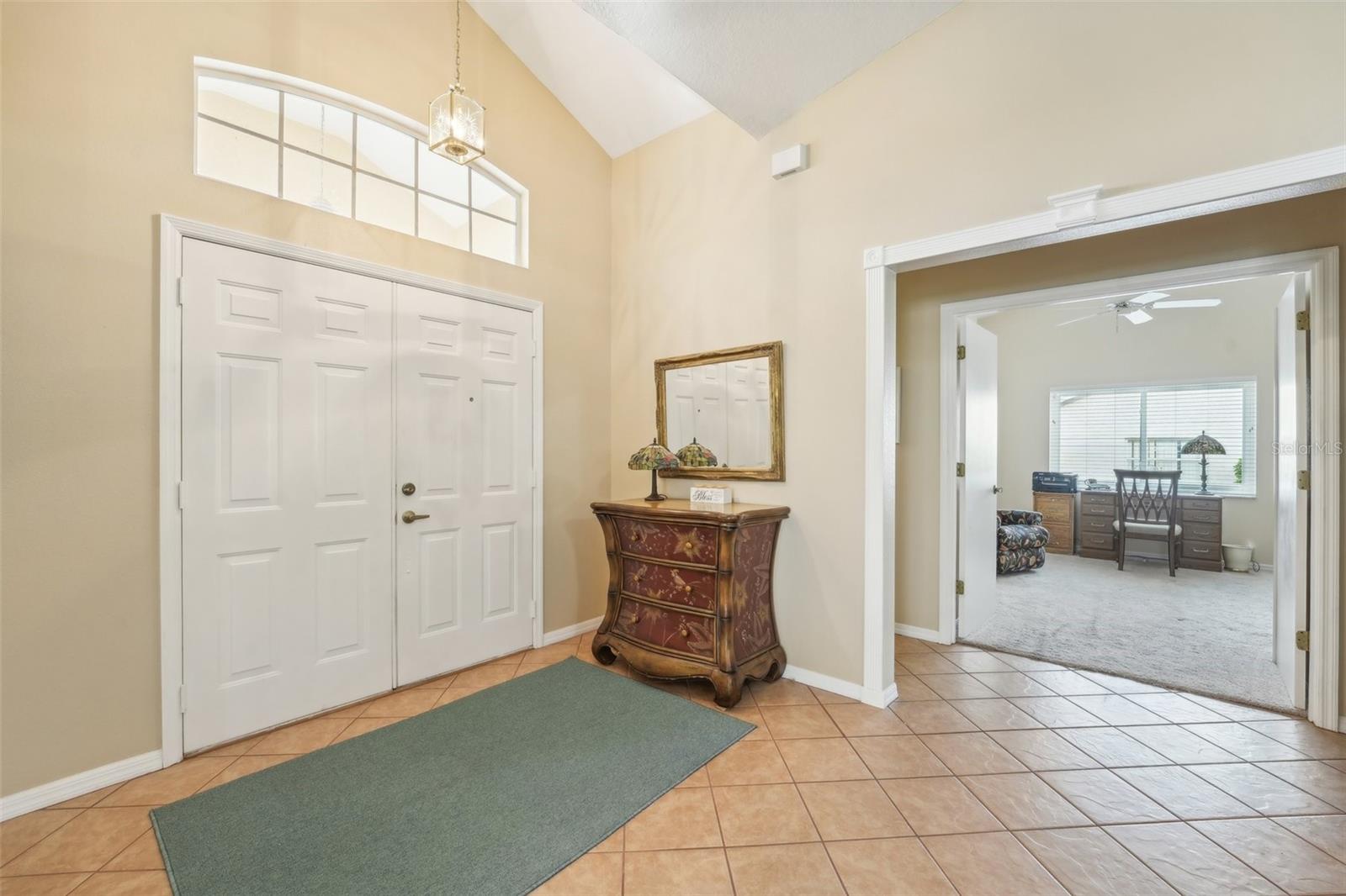 Spacious entry way