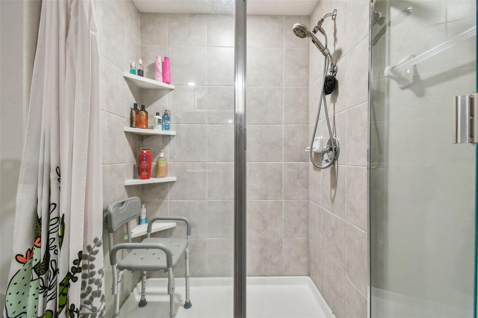 Enclosed Shower Primary Bathroom