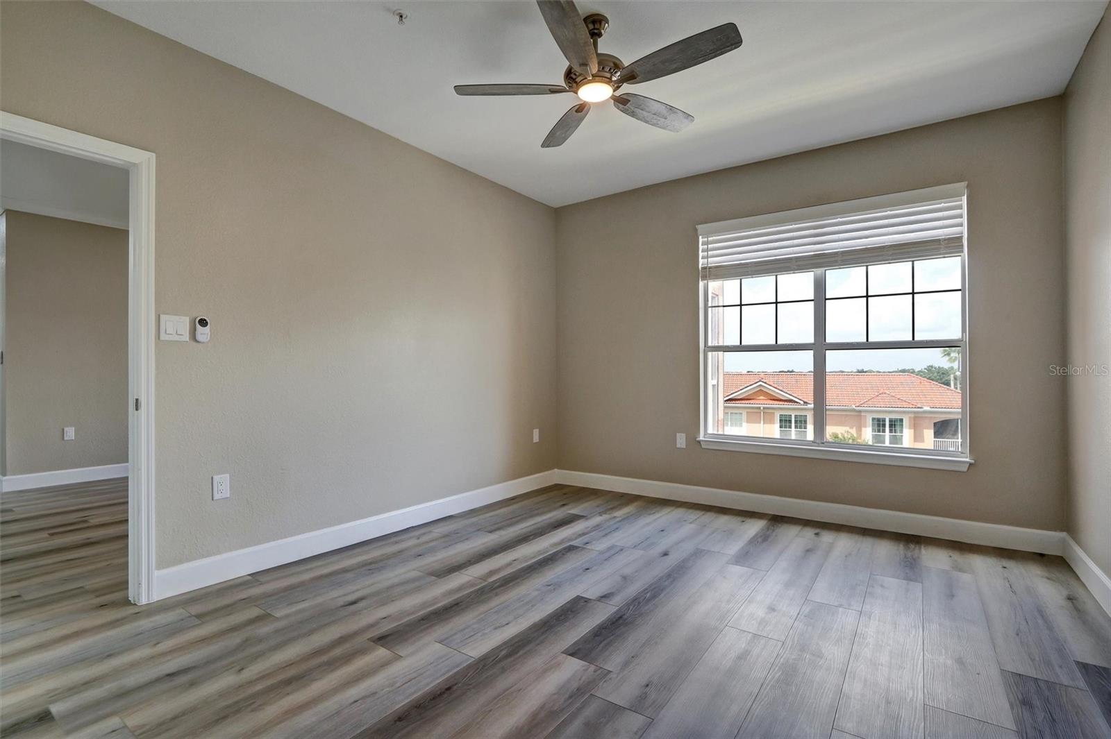 Balcony looking North, some partial water views are visible beyond the carriage houses…