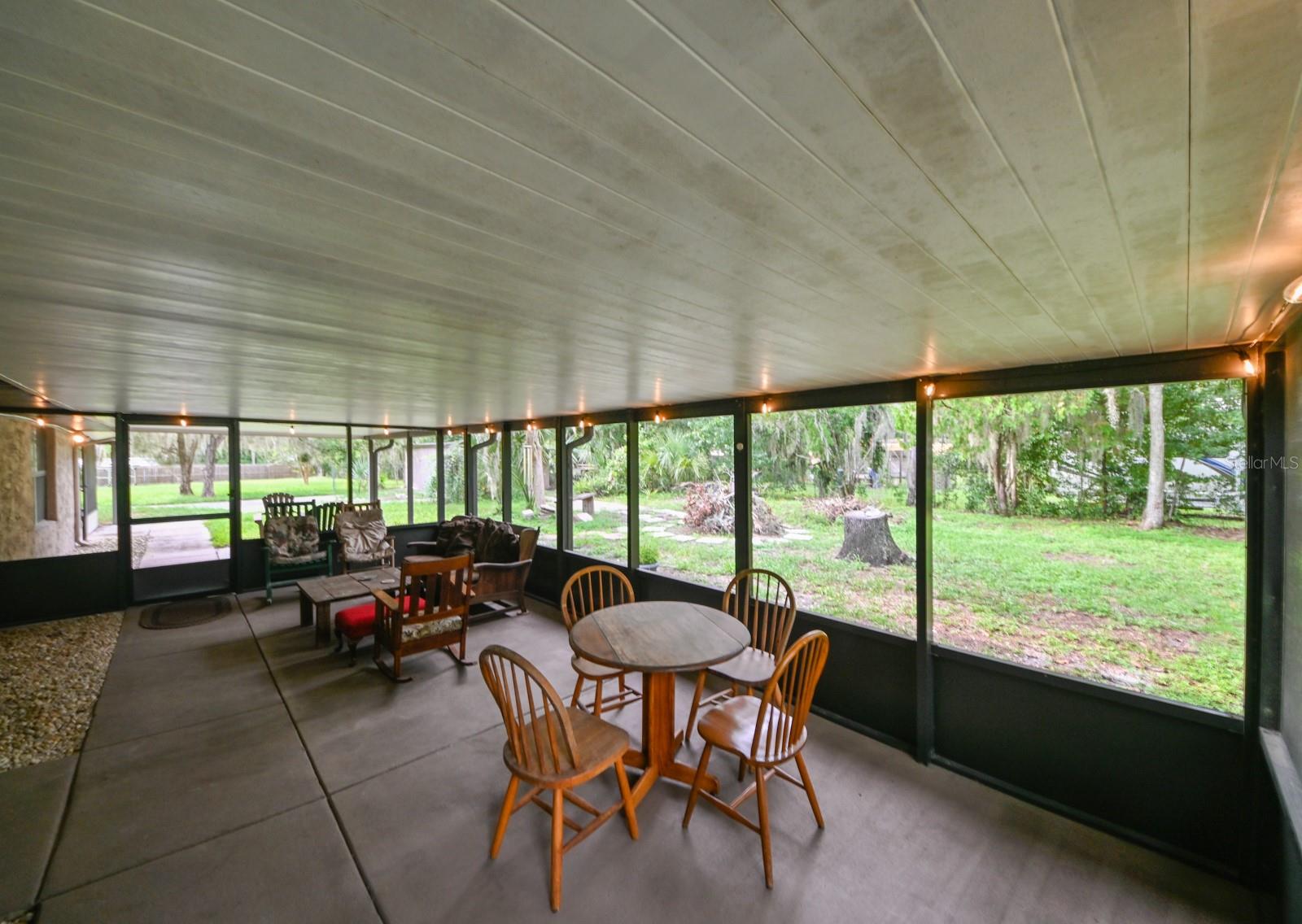 Back porch screened