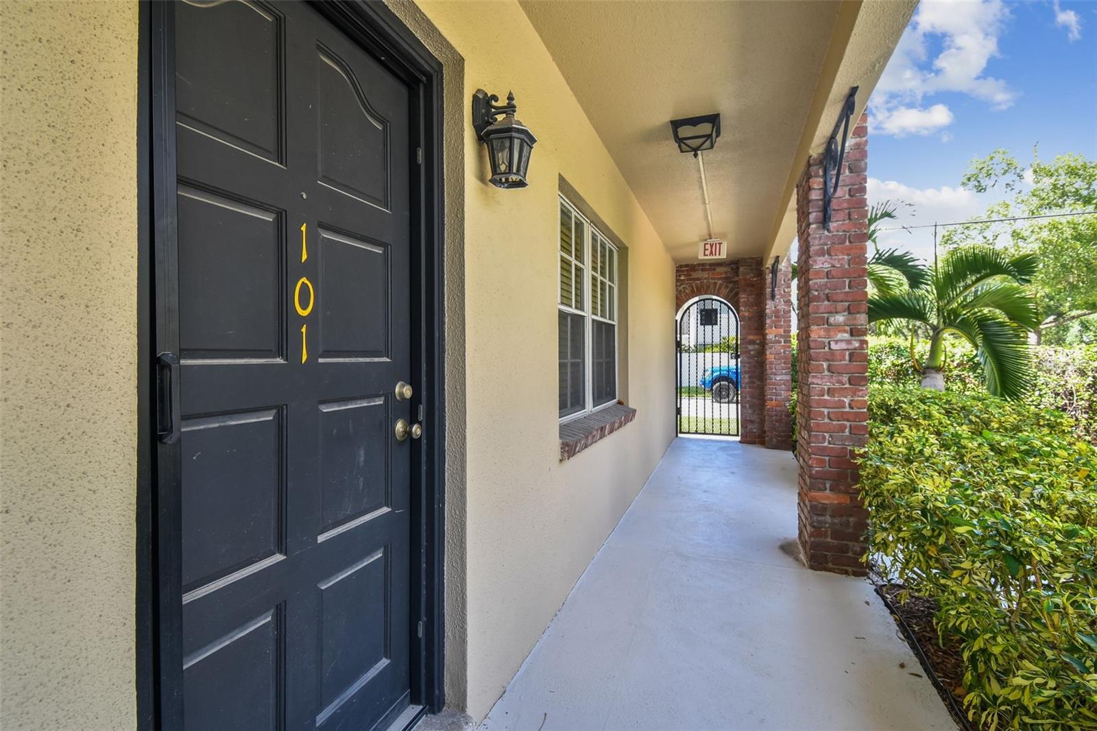 FRONT DOOR FACING POOL