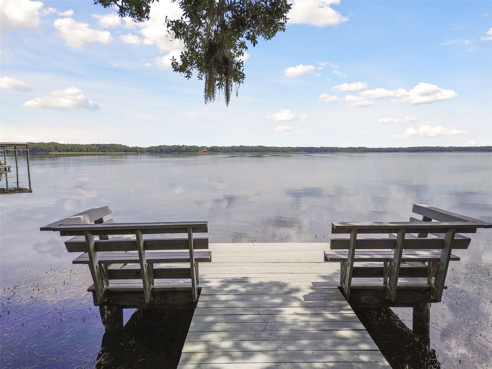 Community seating on Lake Tarpon