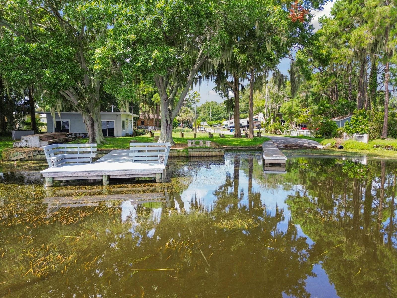 View of community boat ramp & sitting area