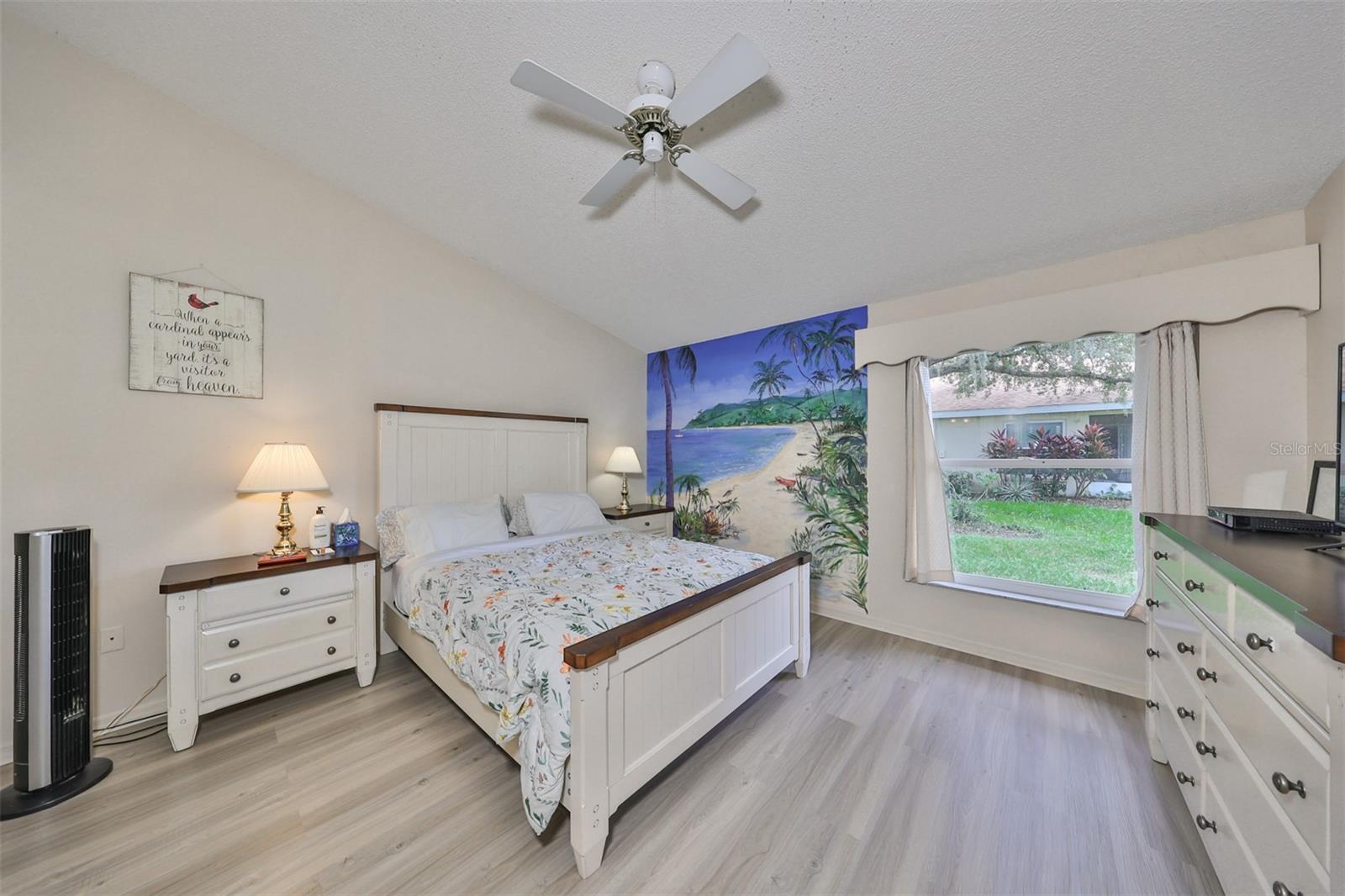 Primary Bedroom with wall mural