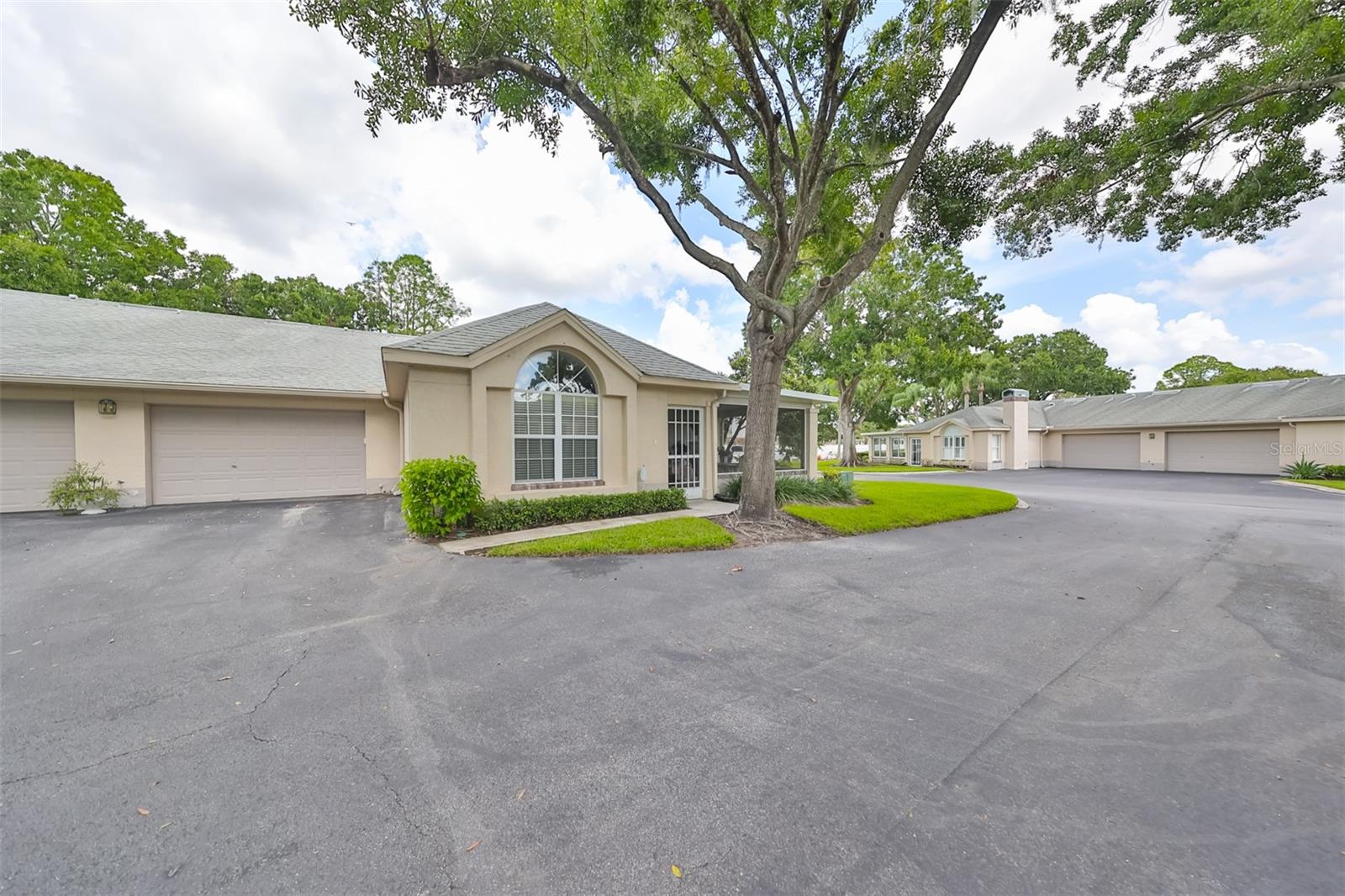 Huge screened lanai, corner lot, mature Oak trees and lots of green space.