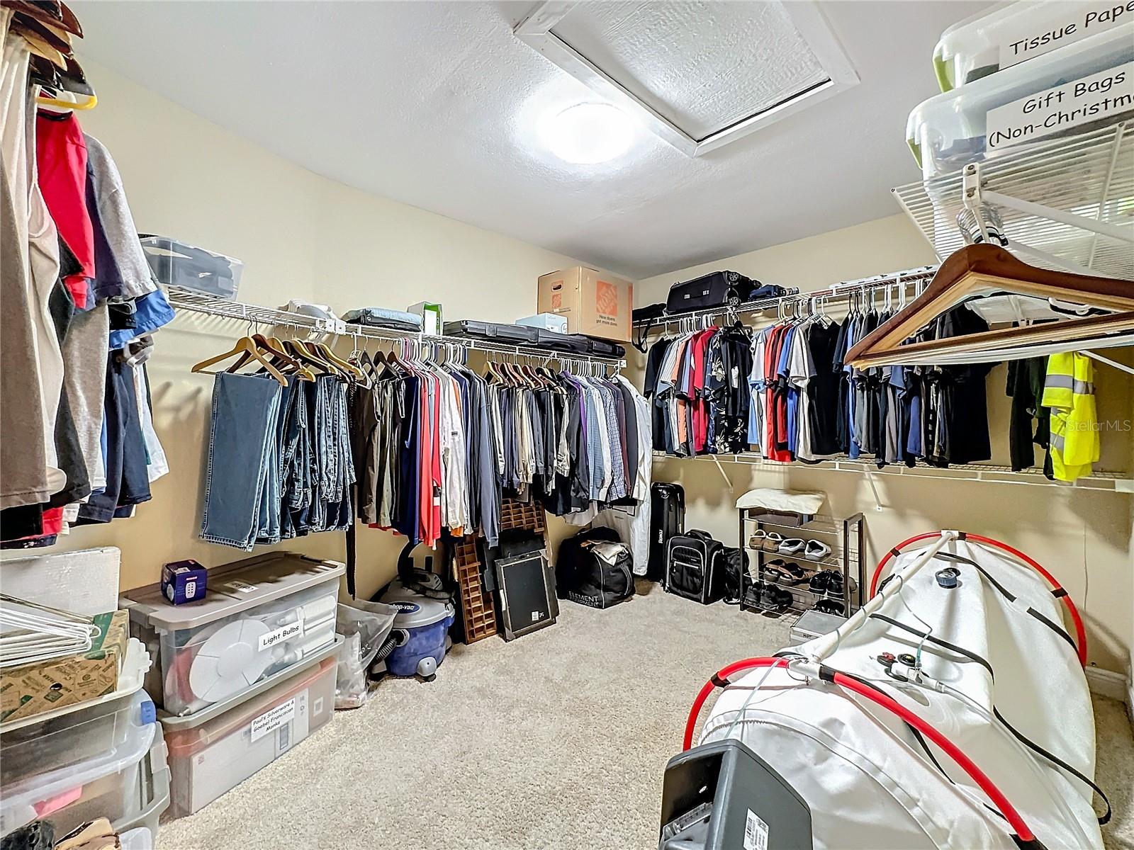 Huge master closet