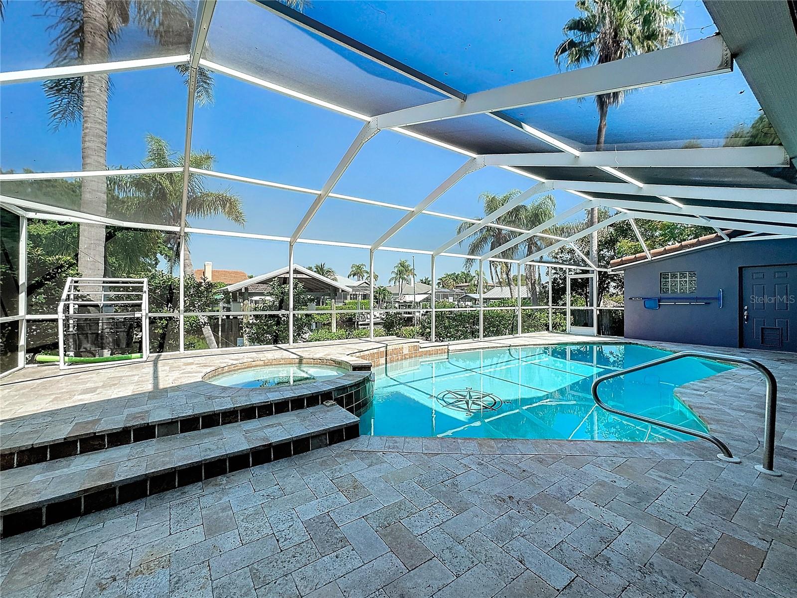 Large screened Pool area