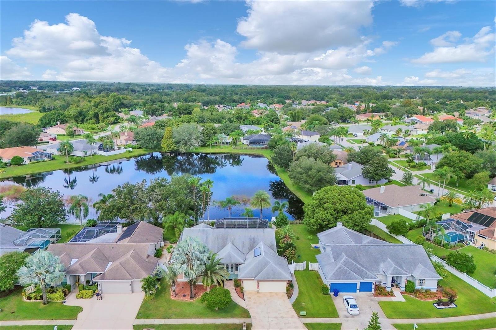 Close aerial shot from the front