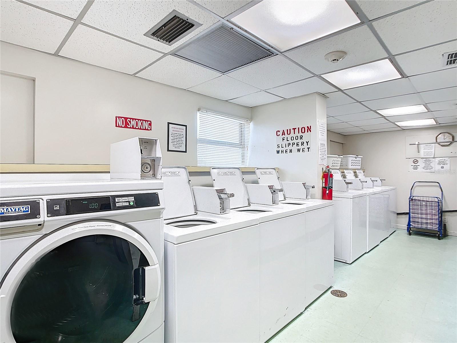 Another look at the laundry room on the same floor as this condo.