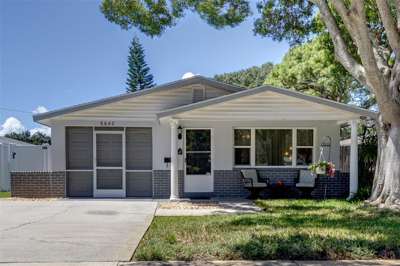 Front of home with two car driveway