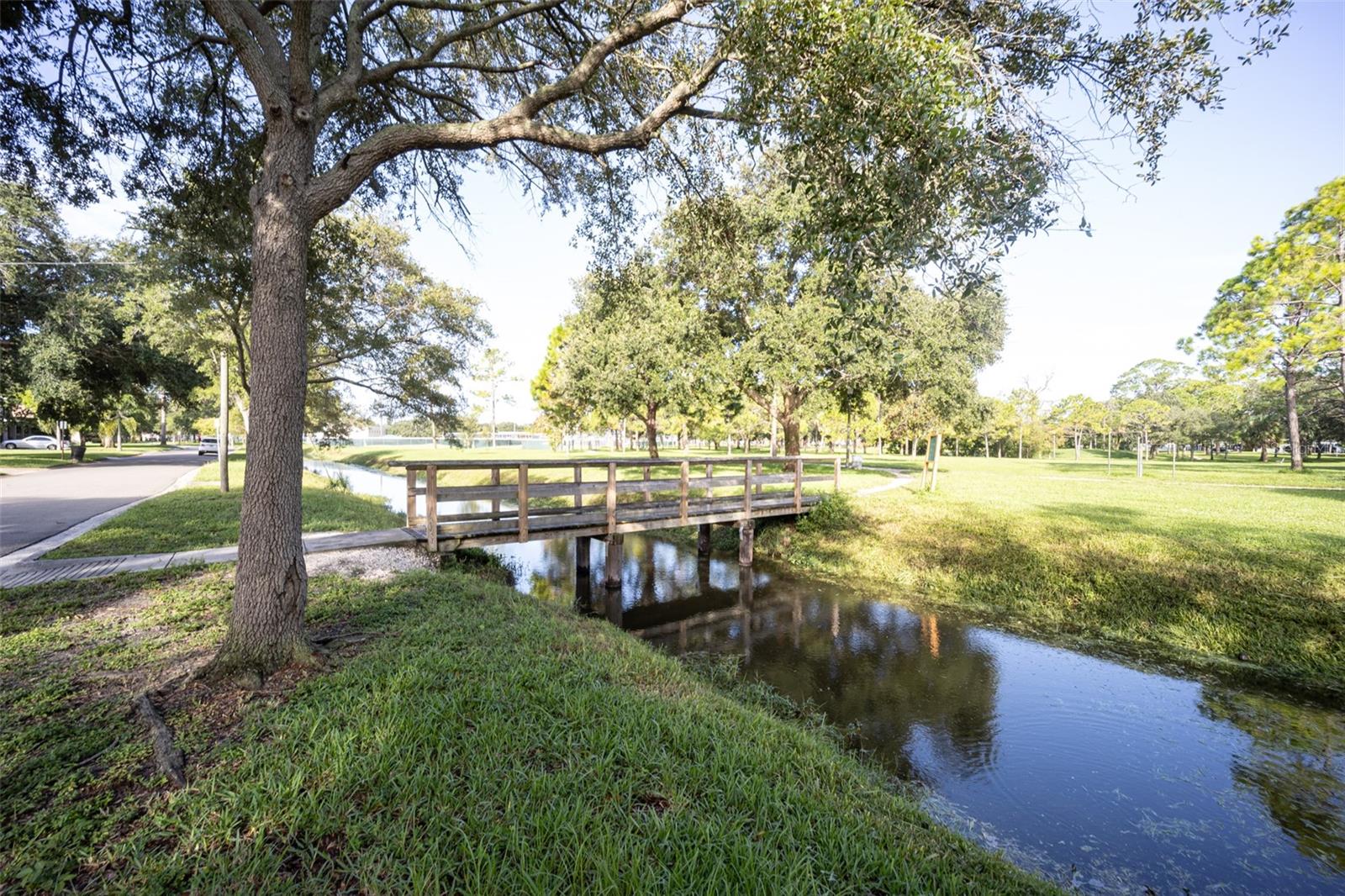 Entrance to Fossil Park...bridge over canal