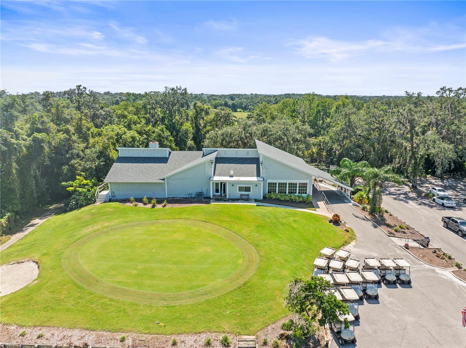 Club House and Golf Carts