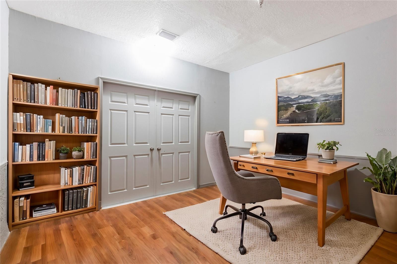 Virtually staged downstairs bonus room