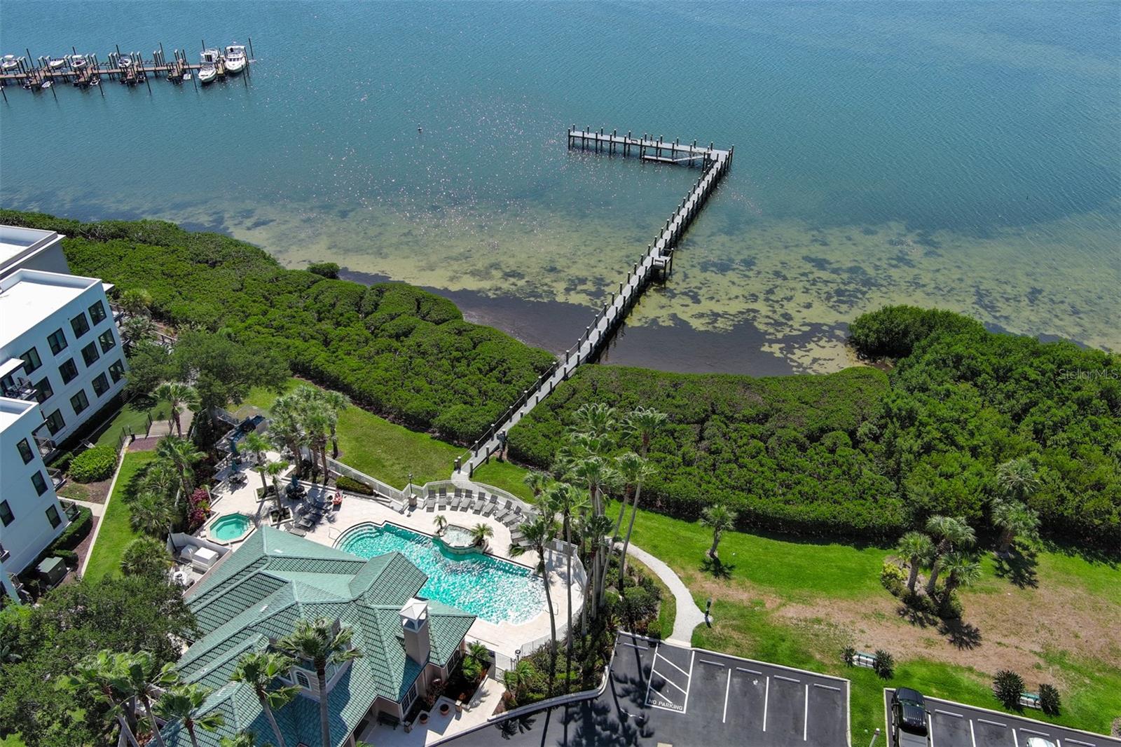 Aerial view of Island Club