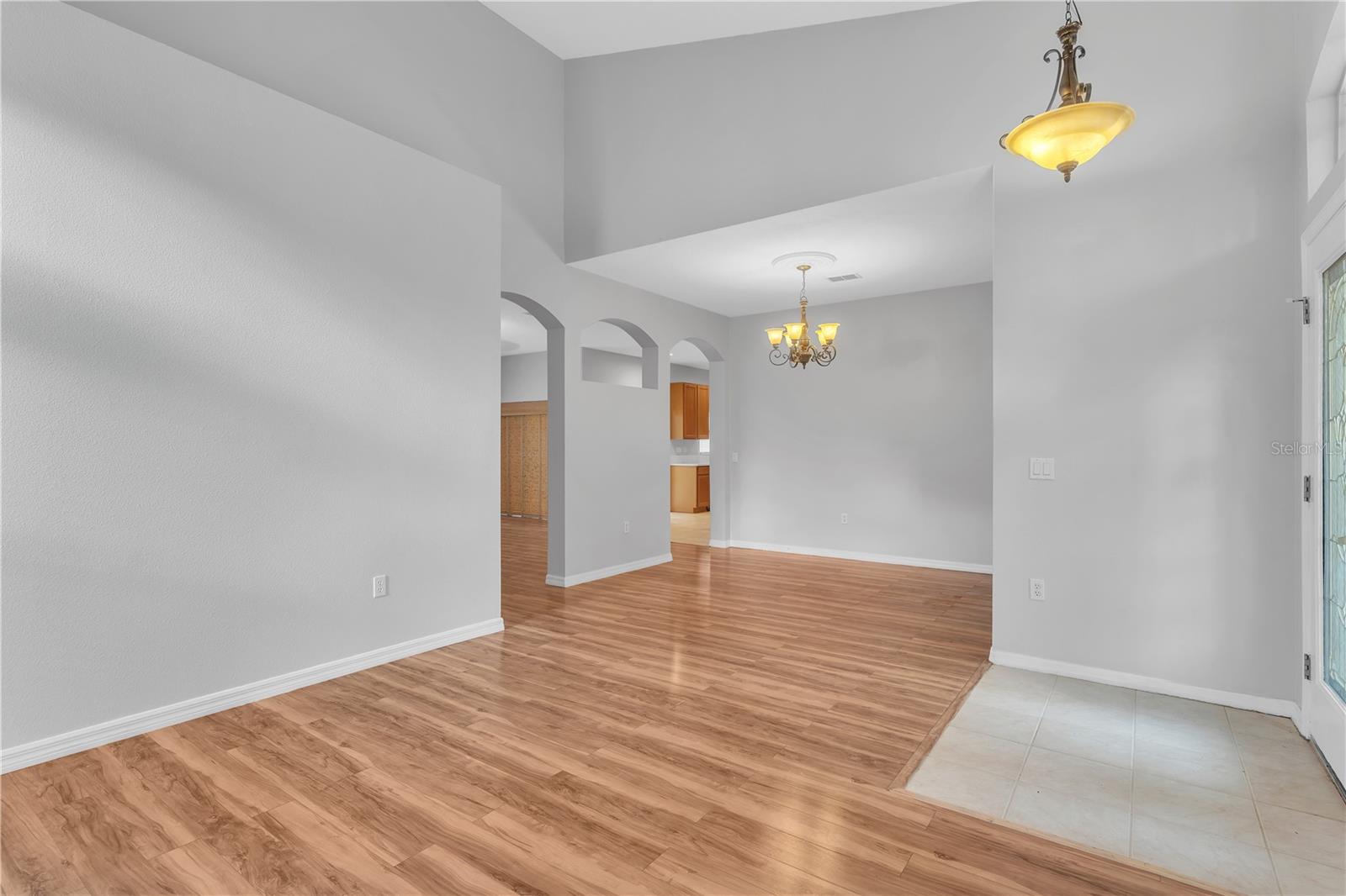 DINING ROOM FROM FRONT OF LIVING ROOM