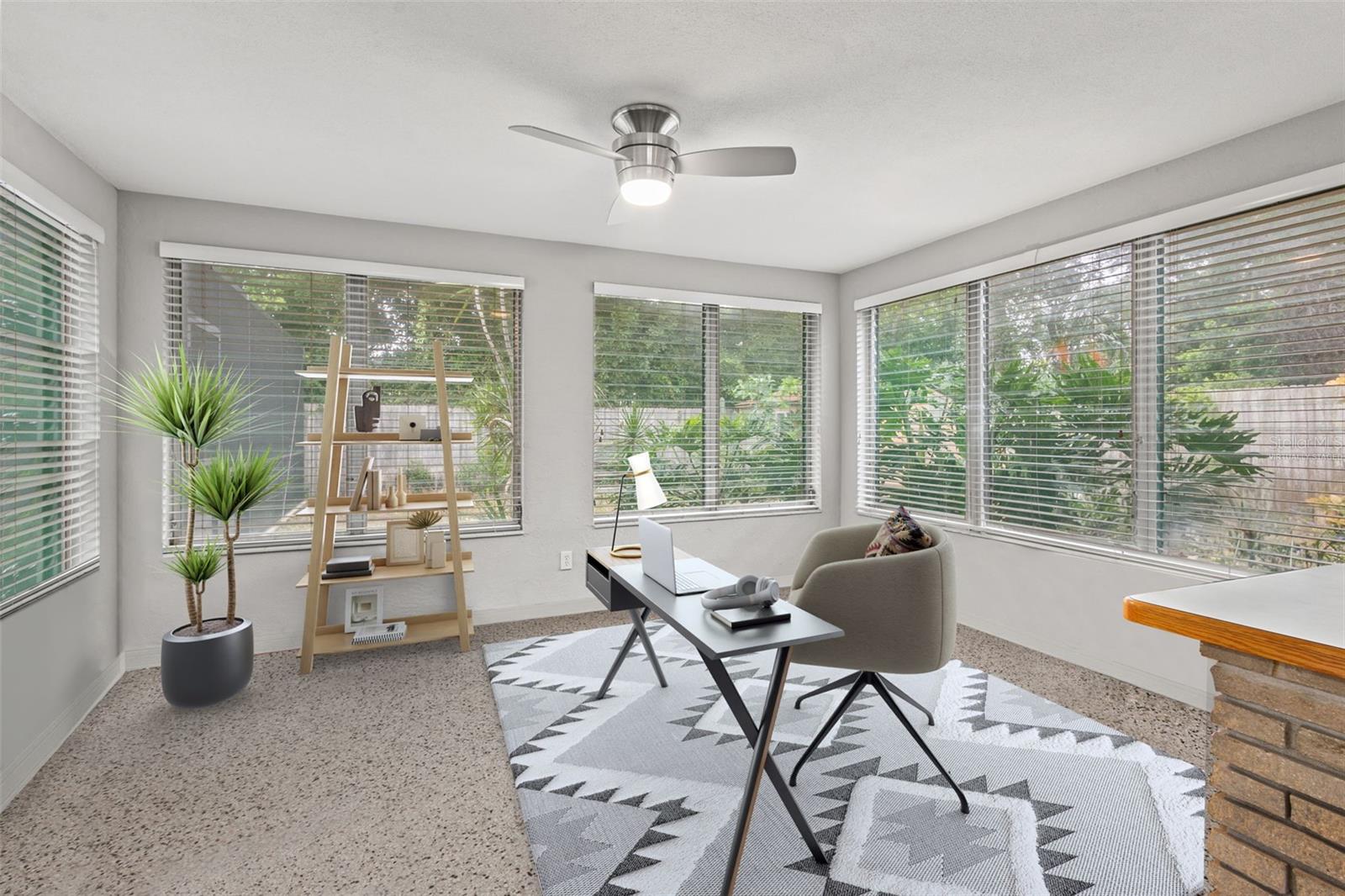 Sunroom - virtually staged