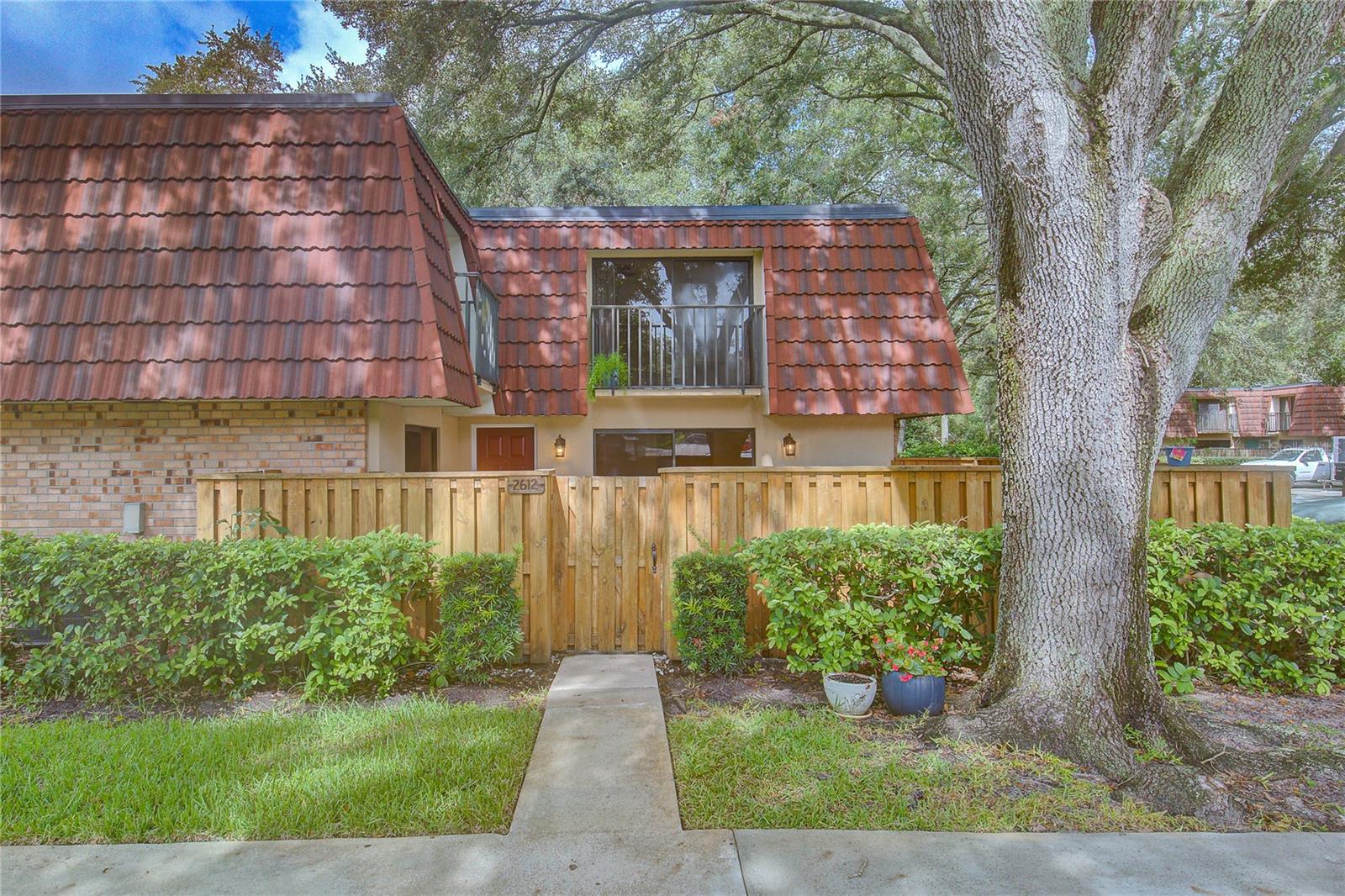 Front of the townhome