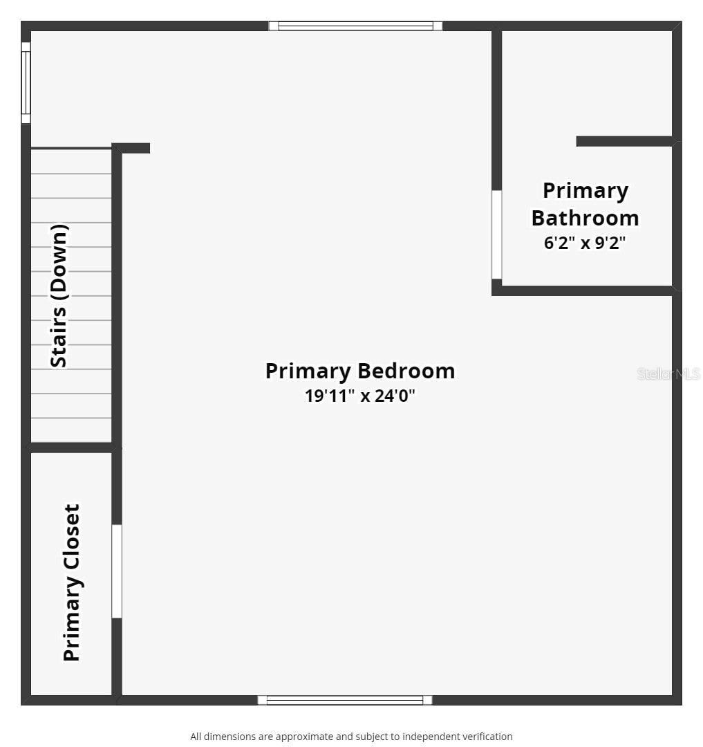 Primary suite floor plan