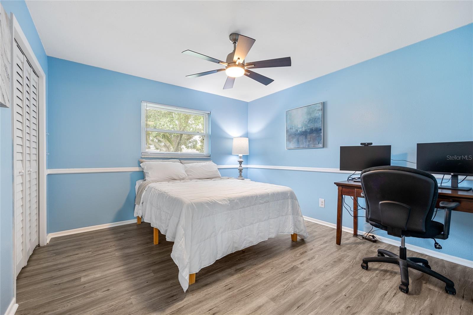 Bedroom #2 is Spacious and has the same Luxury Vinyl Flooring!