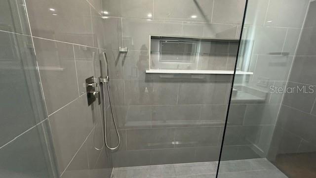 upgraded shower stall