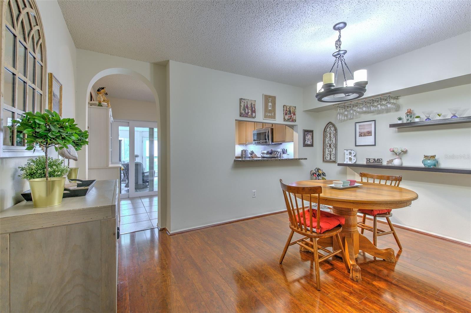 Dining Room with Hard Wood Floors