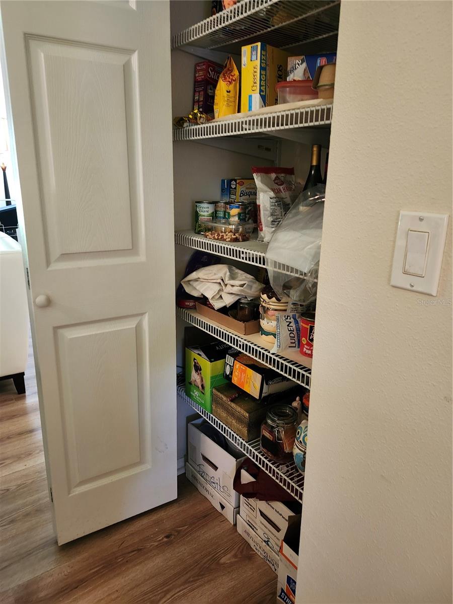 Separate pantry in hall